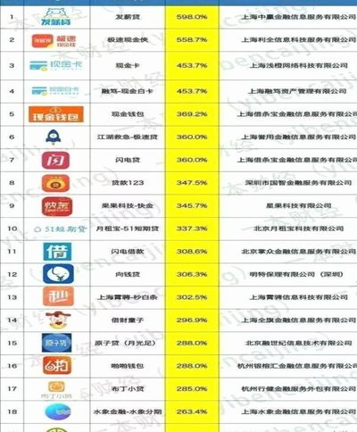100个网贷平台查询
