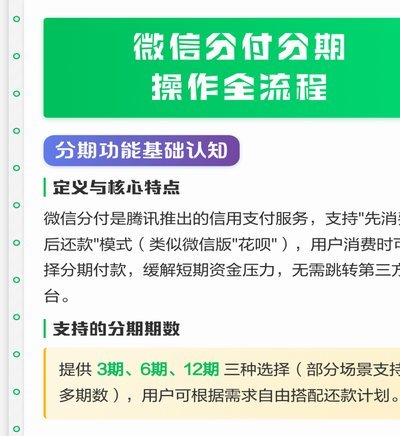 微信分付怎么开通？信用积累是关键